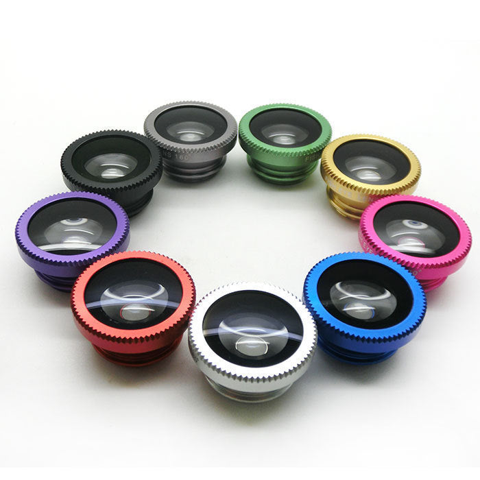 Mobile Phone Three-in-One Fisheye Lens, Magnifier, Wide-Angle Macro, and Selfie Accessory