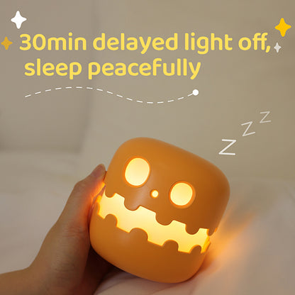 Pumpkin LED Night Light – Cute Bedside Lamp for Halloween, Kids Room, Bedroom & Living Room Décor