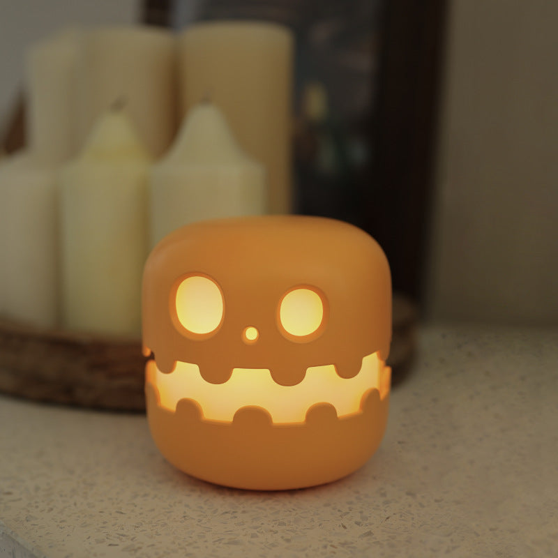 Pumpkin LED Night Light – Cute Bedside Lamp for Halloween, Kids Room, Bedroom & Living Room Décor